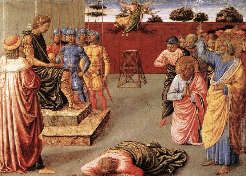 GOZZOLI, Benozzo Fall of Simon Magus dfg oil painting image